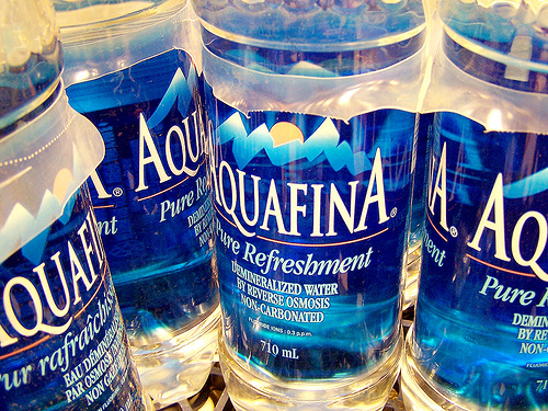 Aquafina water bottles