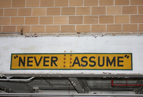 Never assume sign