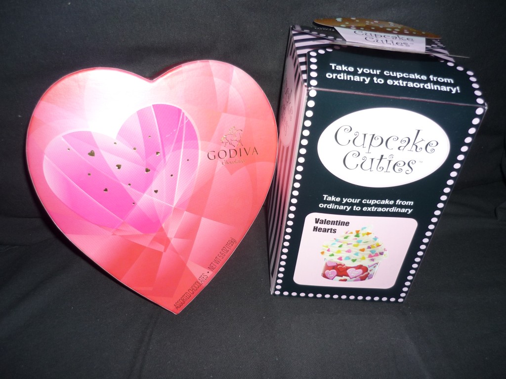 Cupcake Cuties, godiva valentine chocolates
