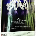 diamond rings on magazine with QR code