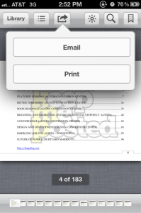 email or print ibook option