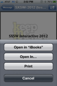 PDF attachments to open with iBooks