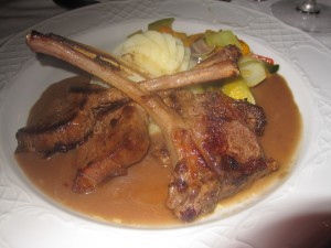 Lamb Chops at Sir Andrews at Riu Negril
