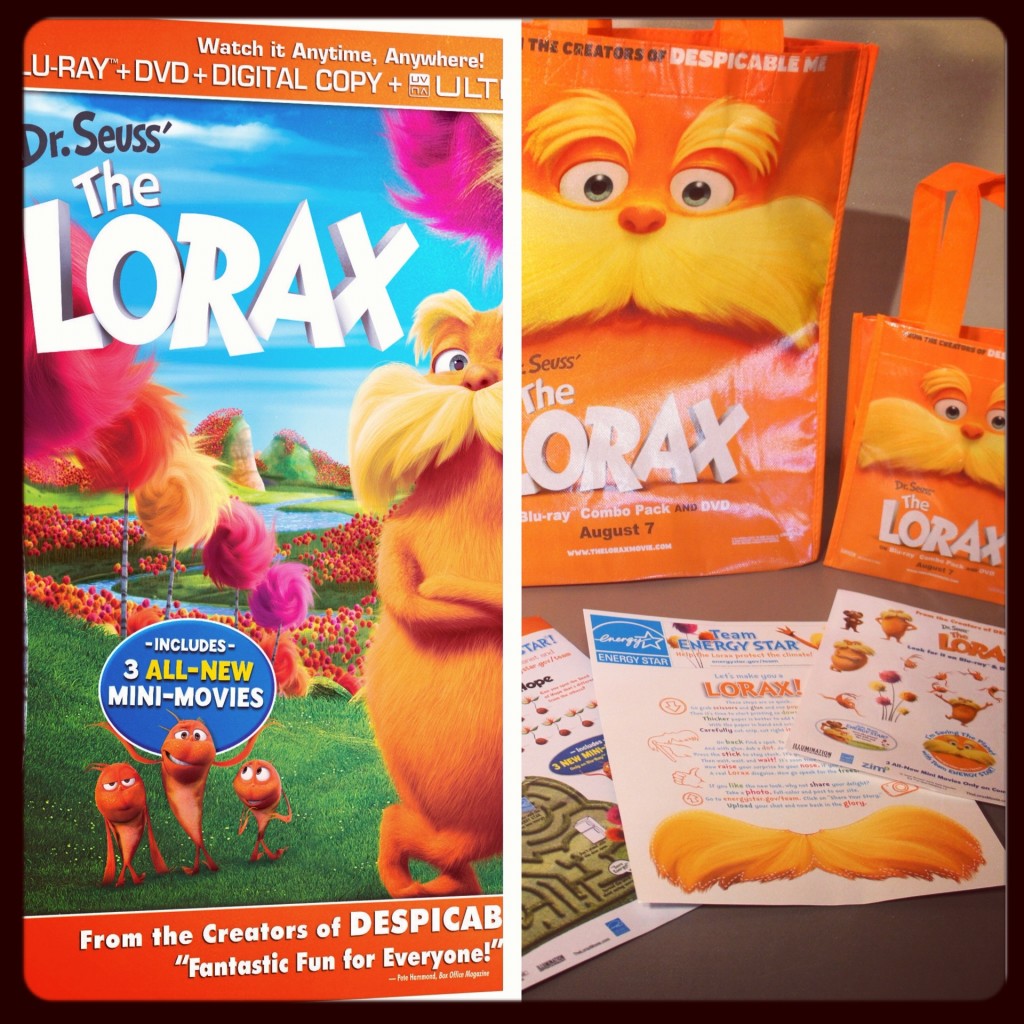 The Lorax DVD movie giveaway