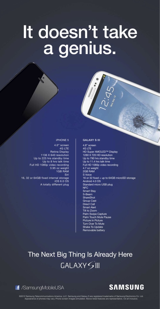 Samsung iphone 5 ad