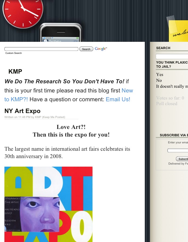 first kmp blog layout