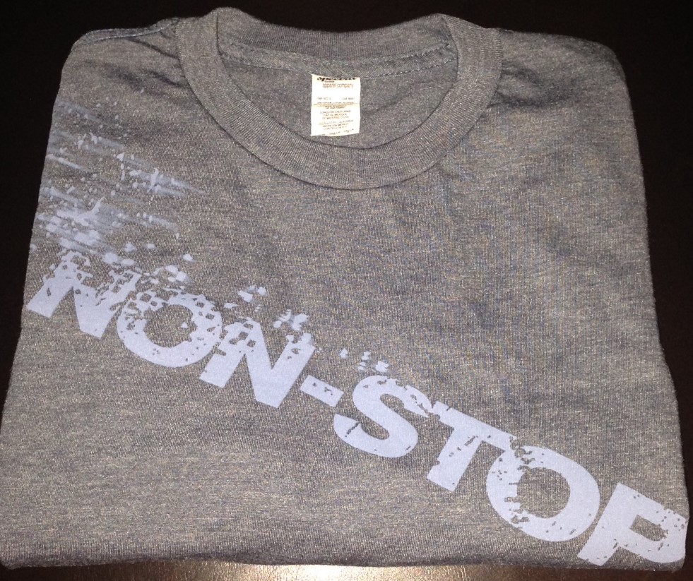 non-stop tshirt giveaway