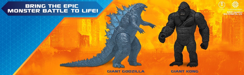 2020 "GIANT GODZILLA" Playmates Toys 11" Godzilla vs Kong Action Figure 