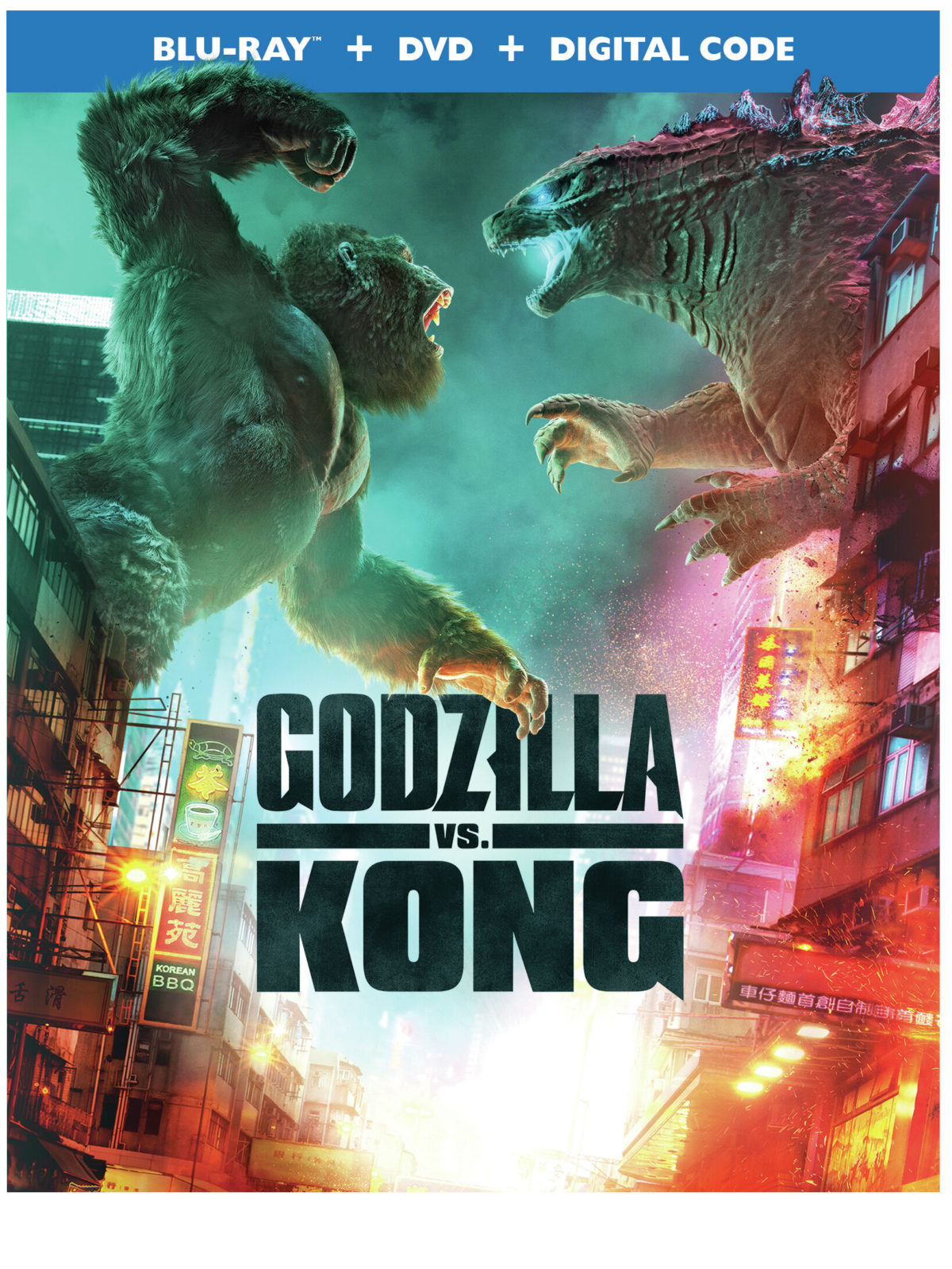 Godzilla vs Kong on Bluray & DVD Tuesday June 15